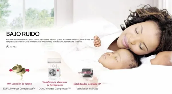 Equipo Minisplit De 12.000 Btu A 110v  LG Electronics Inverter R410 - Vs121c7 - Imagen 10