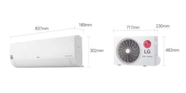 Equipo Minisplit De 12.000 Btu A 110v  LG Electronics Inverter R410 - Vs121c7 - Imagen 6